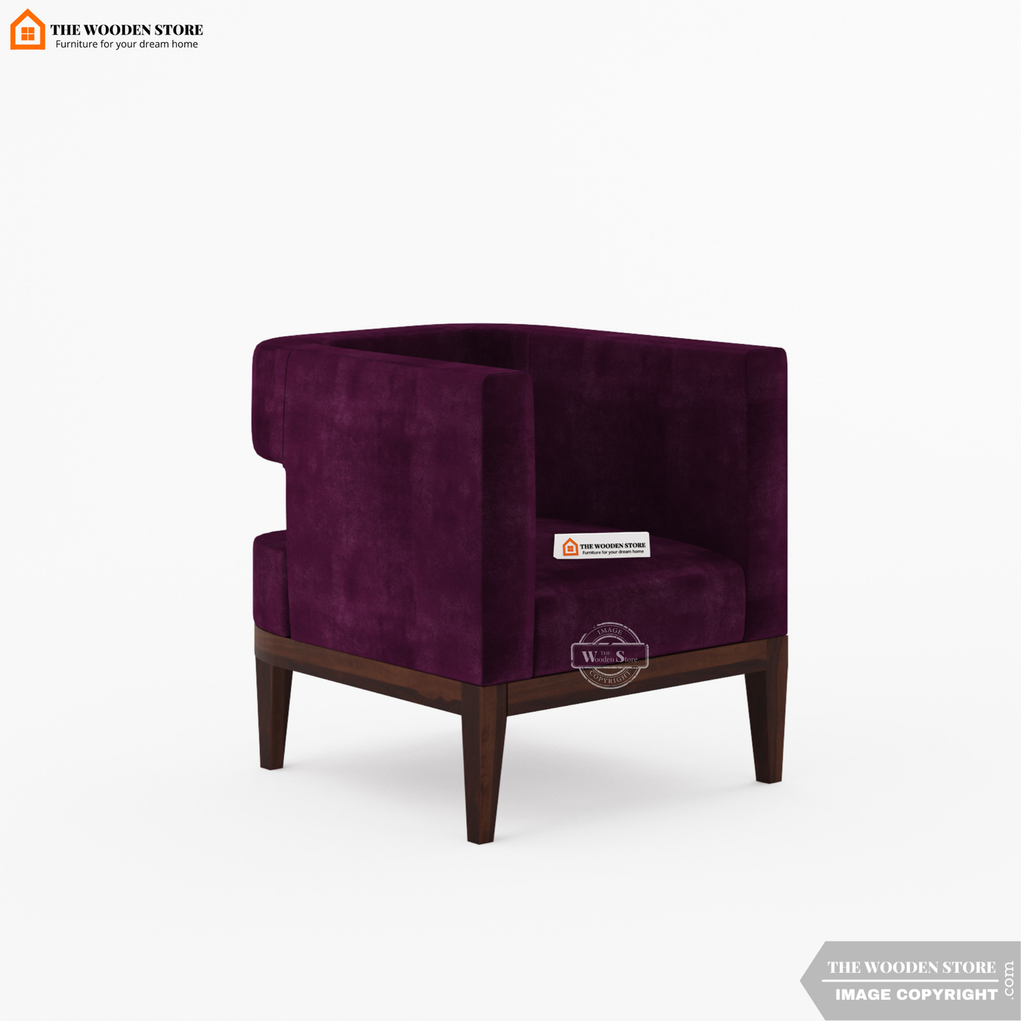 Zentro Lounge Chair (Wine Berry)