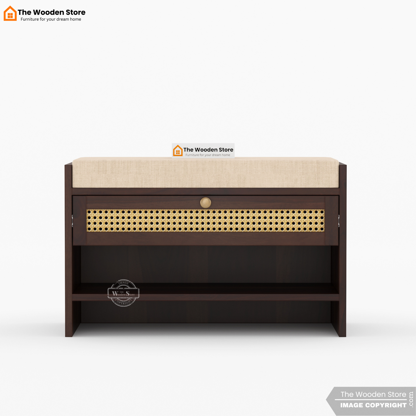Karo Shoe Cabinet (Walnut Finish)