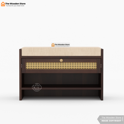 Karo Shoe Cabinet (Walnut Finish)