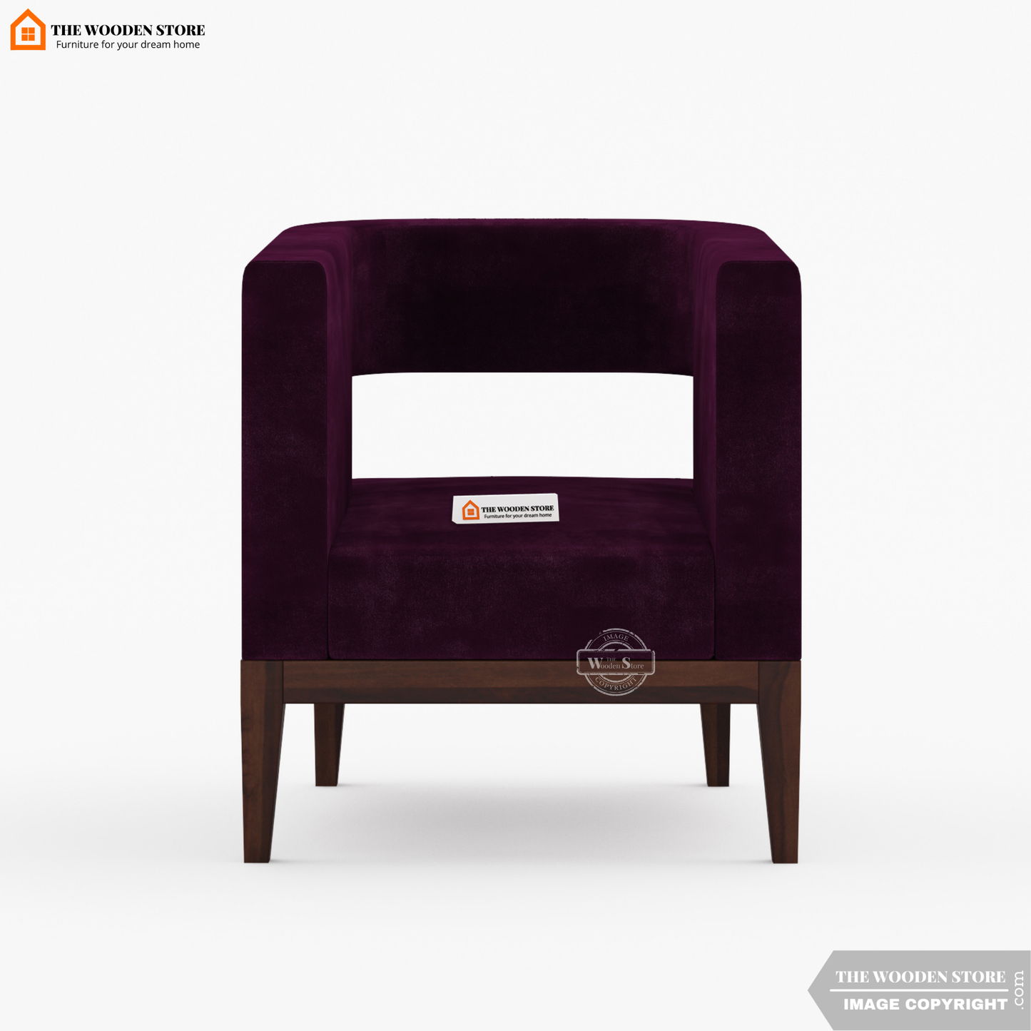 Zentro Lounge Chair (Wine Berry)