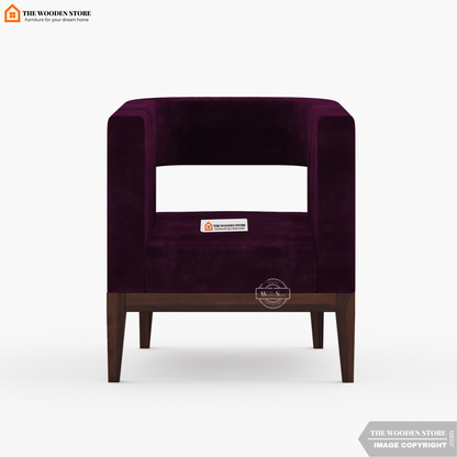 Zentro Lounge Chair (Wine Berry)