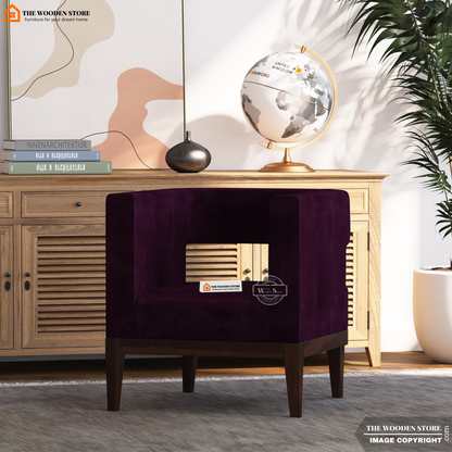 Zentro Lounge Chair (Wine Berry)