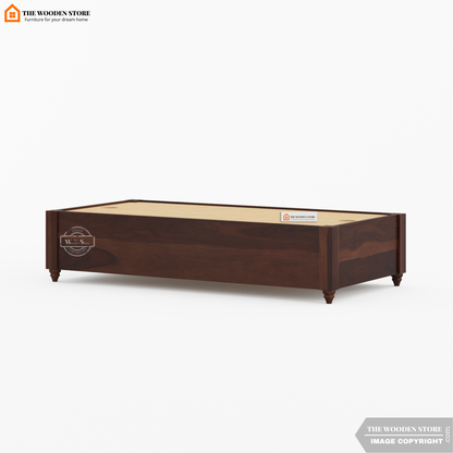 Aranya Divan with Mattress (Walnut Finish)