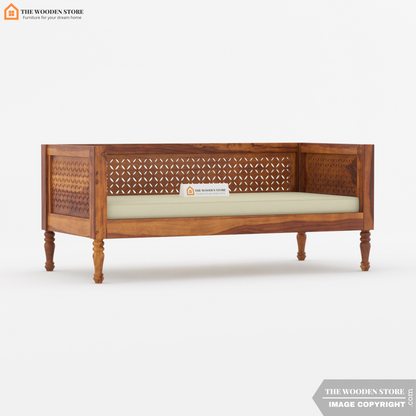 Angel Divan with Mattress (Honey Finish)