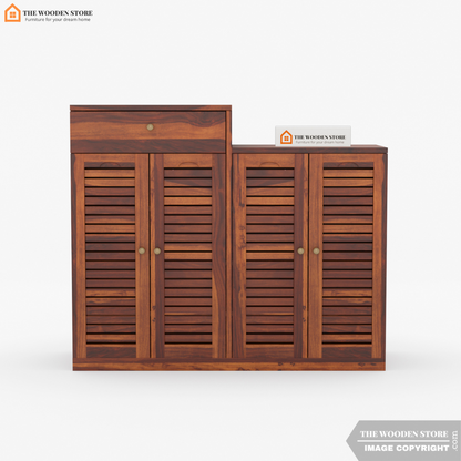 Austin Shoe Rack (Honey Finish)