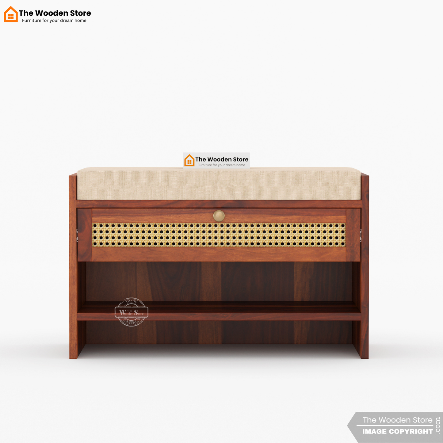 Karo Shoe Cabinet (Honey Finish)
