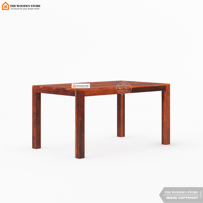 Tobey 6 Seater Dining Set With Bench (Honey Finish)