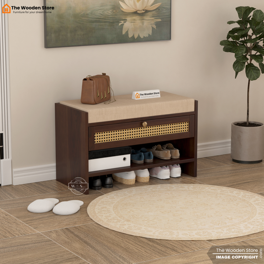 Karo Shoe Cabinet (Walnut Finish)