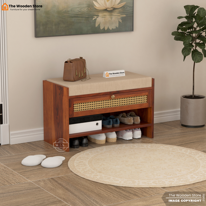 Karo Shoe Cabinet (Honey Finish)