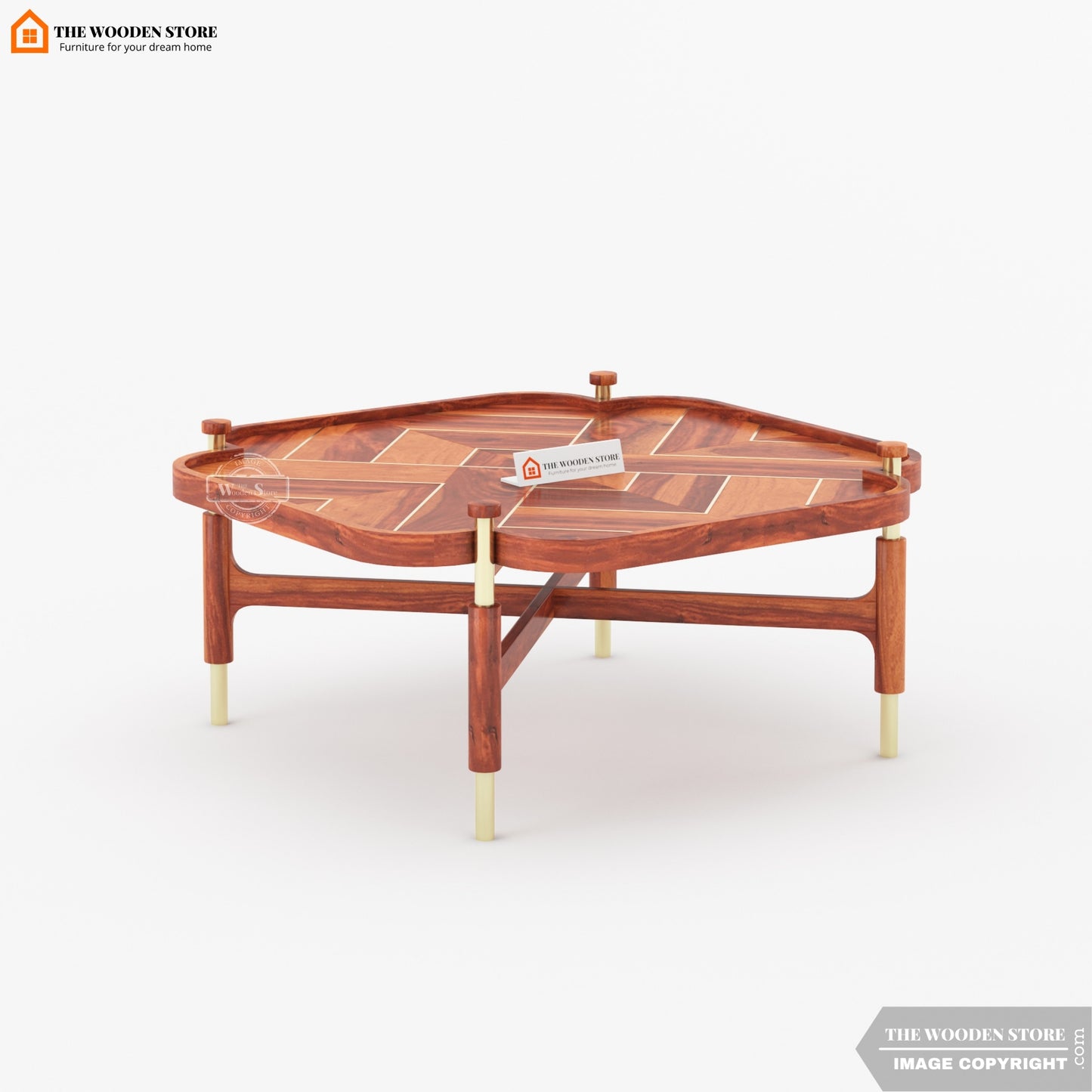 Juliette Coffee Table Set (Honey Finish)