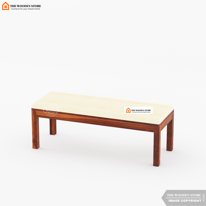 Tobey 6 Seater Dining Set With Bench (Honey Finish)