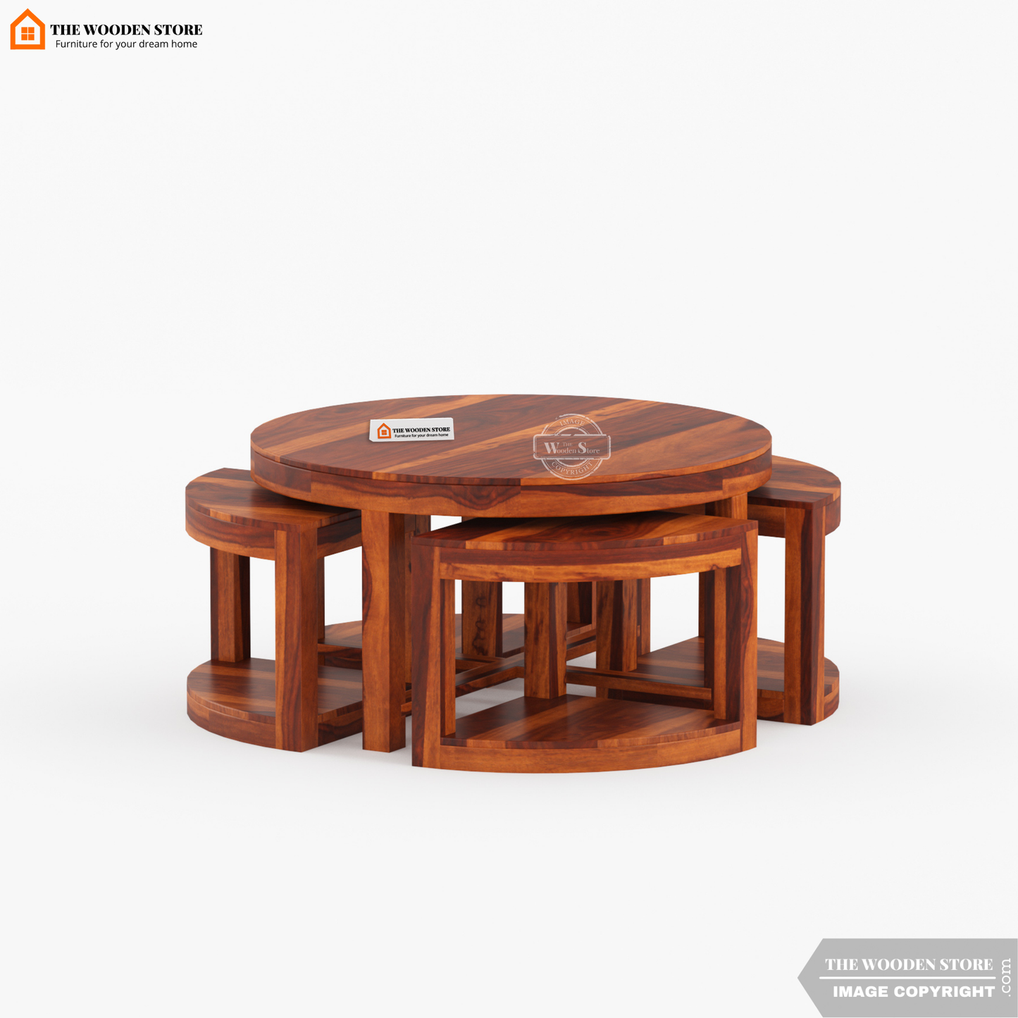 Rio Coffee Table Set (Honey Finish)