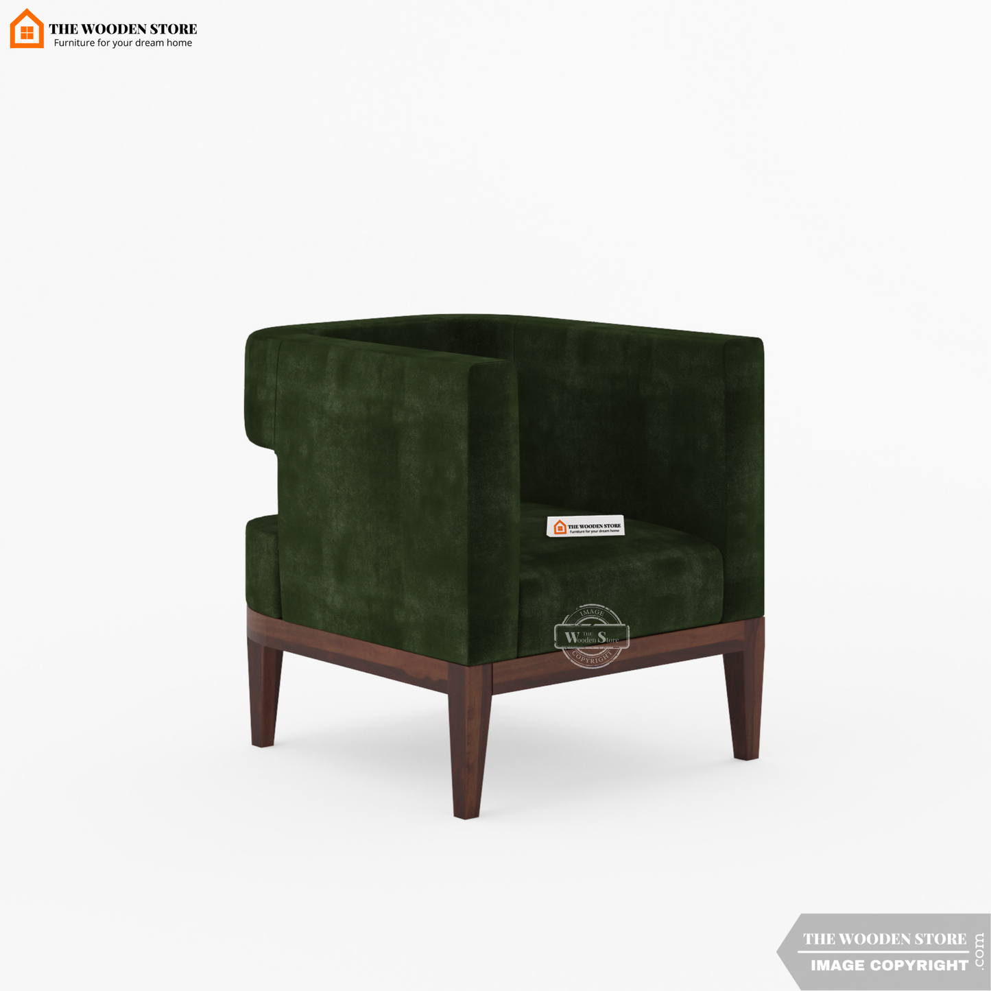 Zentro Lounge Chair (Olive Green)