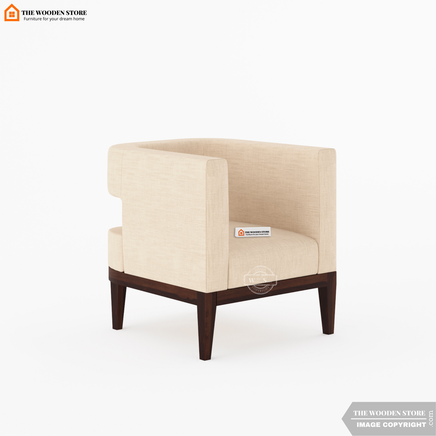 Zentro Lounge Chair (Soft Vanilla)