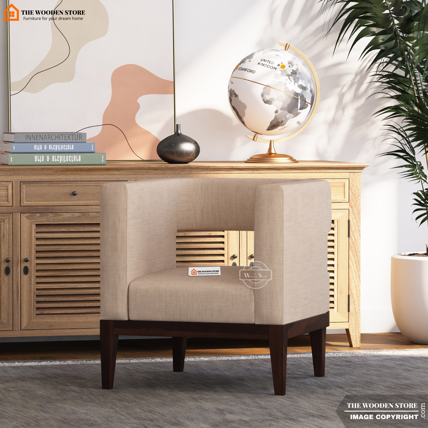 Zentro Lounge Chair (Soft Vanilla)