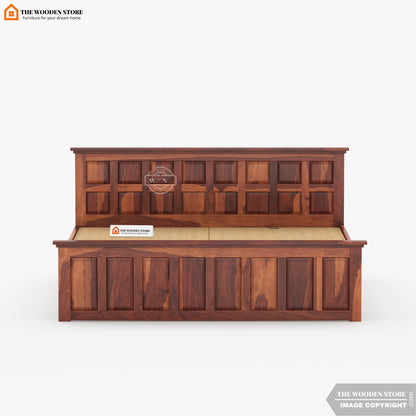 Paloma Bed without Storage (Queen Size, Honey Finish)