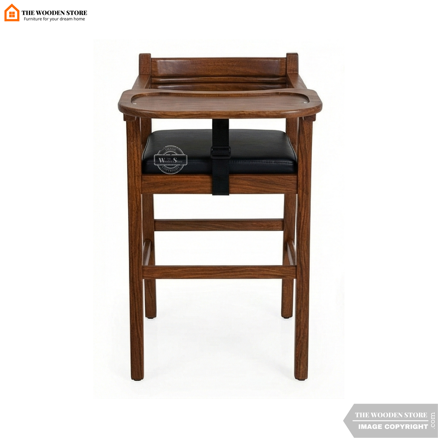 Alice Baby High Chair (Walnut Finish)