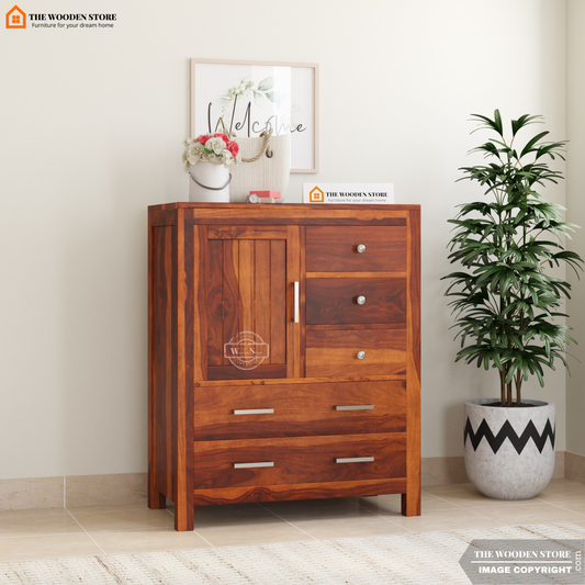Bristol Chest Of Drawers (Honey Finish)
