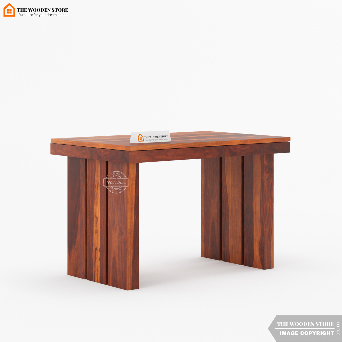 Tom 4 Seater Dining Table Set (Honey Finish)