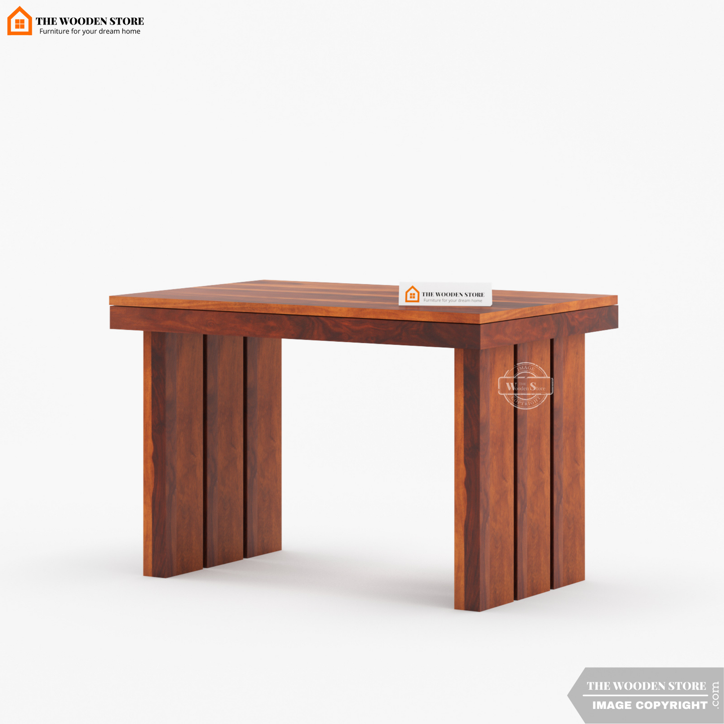Tom 4 Seater Dining Table Set (Honey Finish)