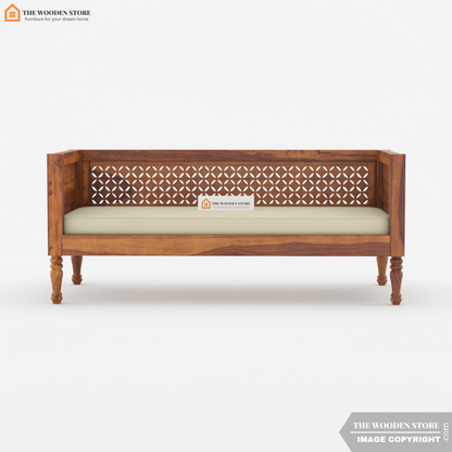 Angel Divan with Mattress (Honey Finish)