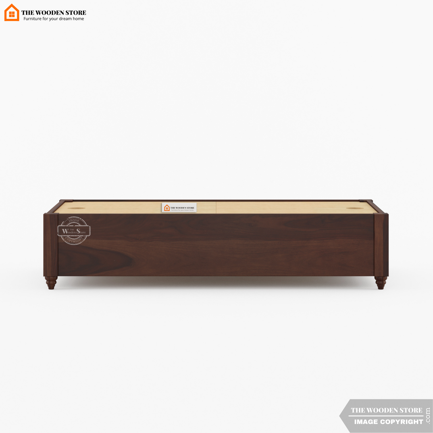 Aranya Divan with Mattress (Walnut Finish)