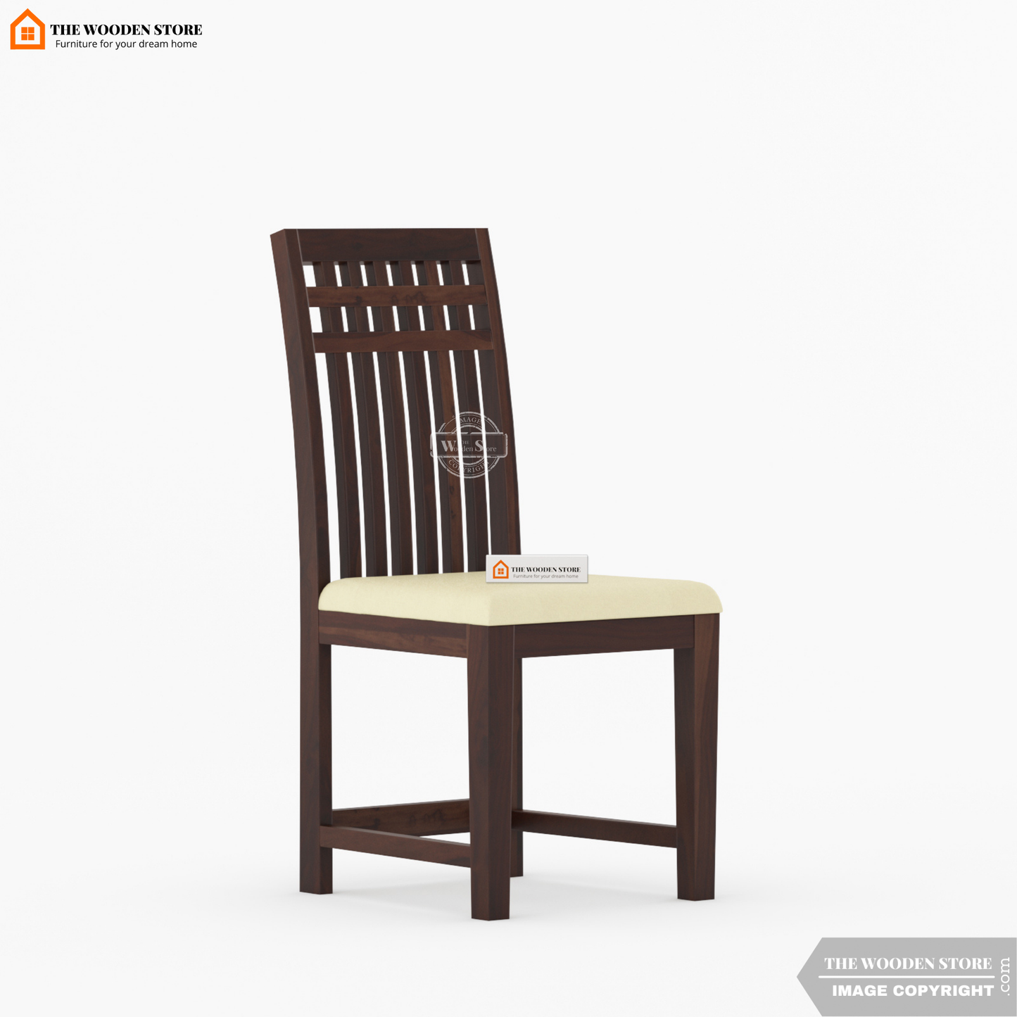 Donald 4 Seater Dining Set (Walnut Finish)