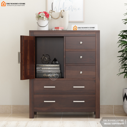 Bristol Chest Of Drawers (Walnut Finish)