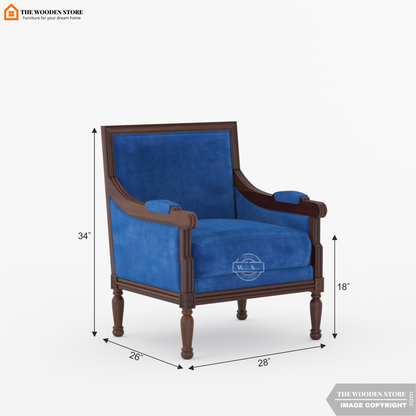 Arvex Lounge Chair (Marine Blue)