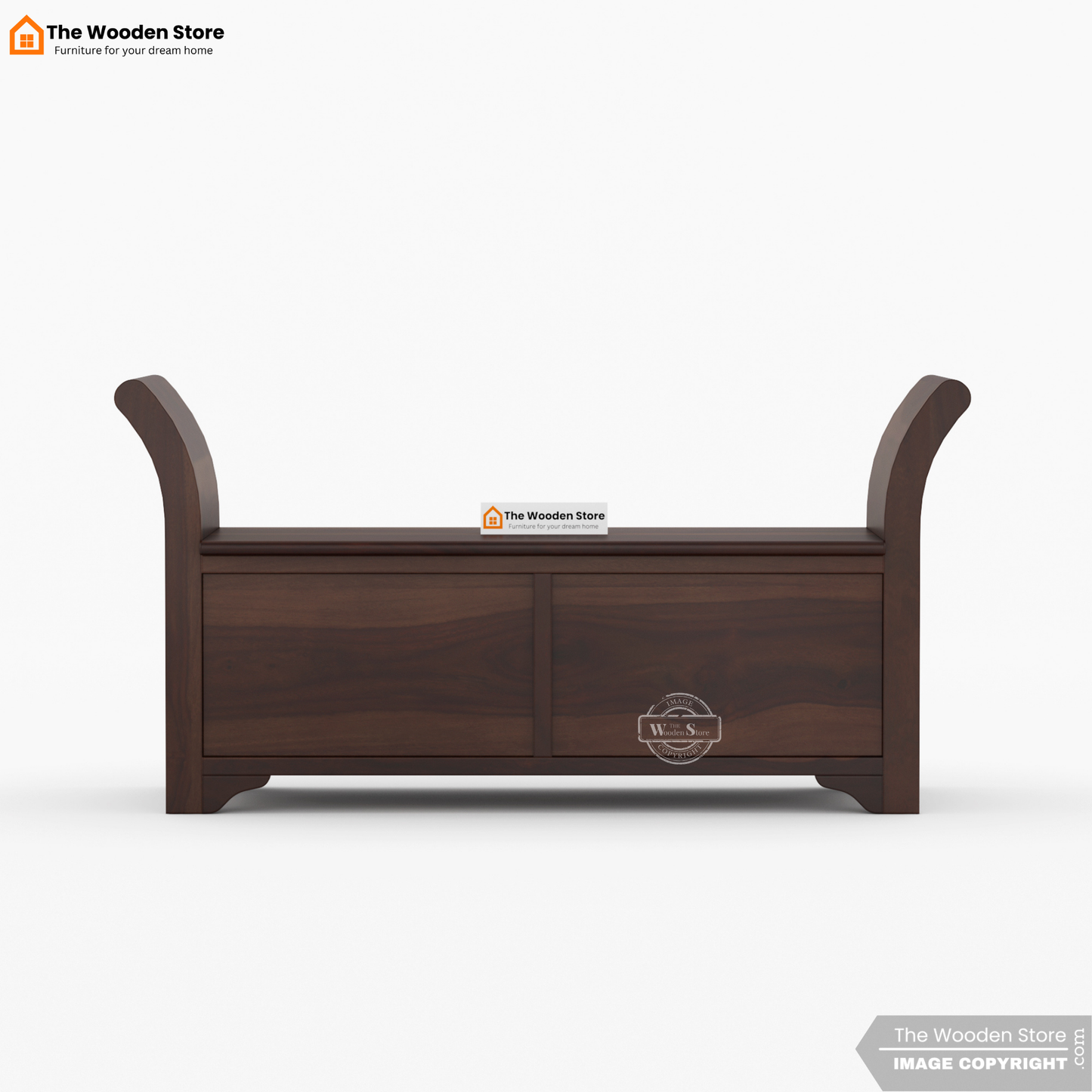 Finlay Storage Bench (Walnut Finish)