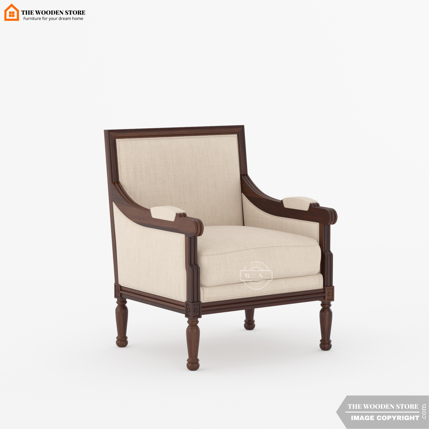 Arvex Lounge Chair (Soft Vanilla)