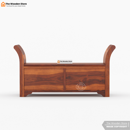 Finlay Storage Bench (Honey Finish)