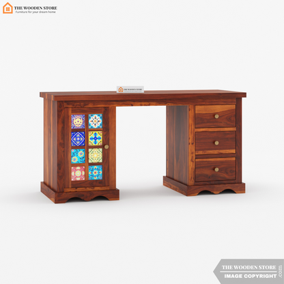 Bunny Study Table (Honey Finish)