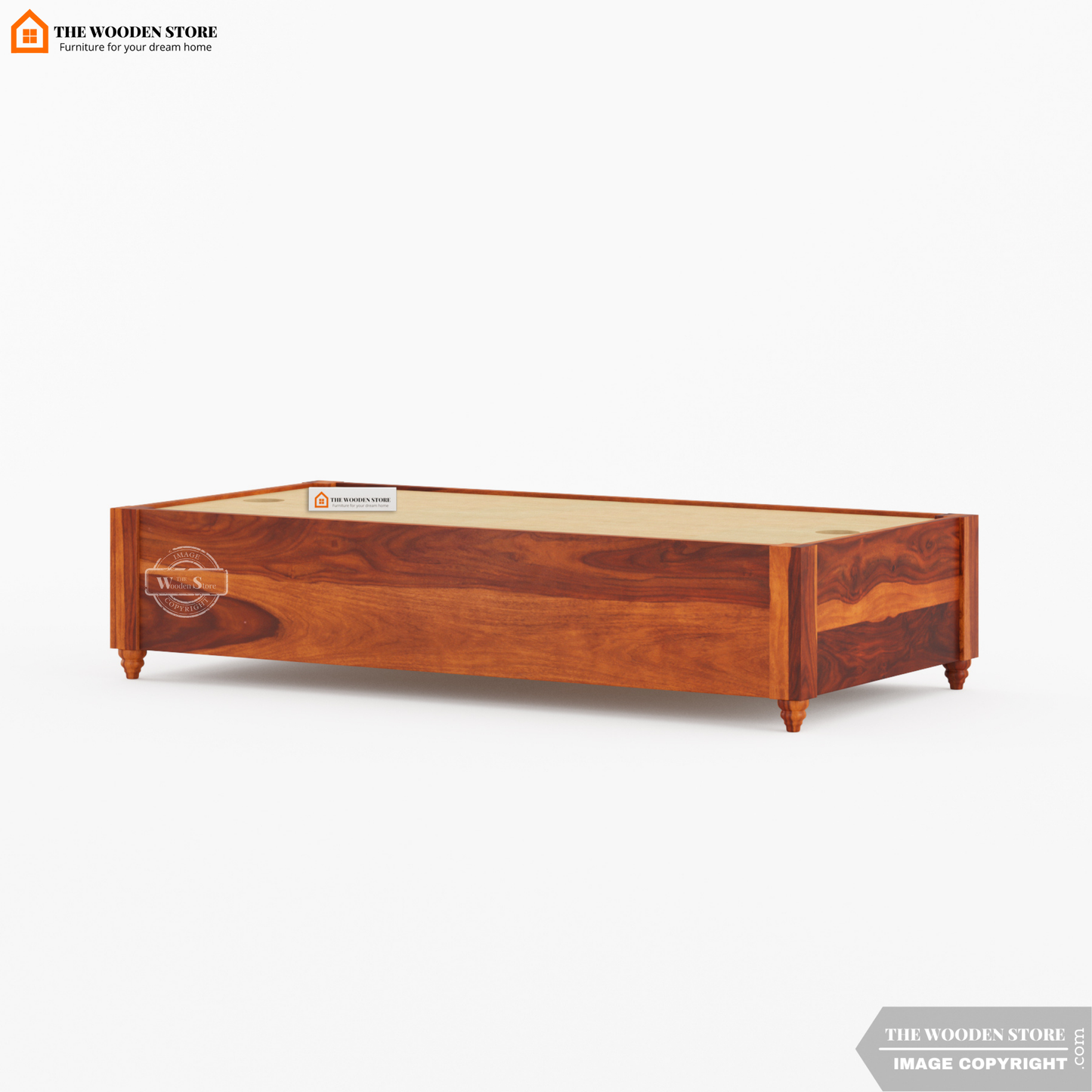 Aranya Divan with Mattress (Honey Finish)