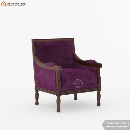 Arvex Lounge Chair (Wine Berry)