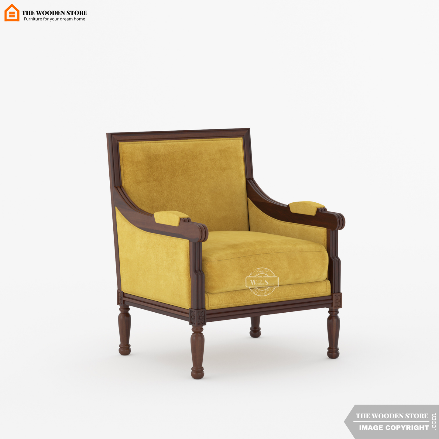 Arvex Lounge Chair (Orange Gold)