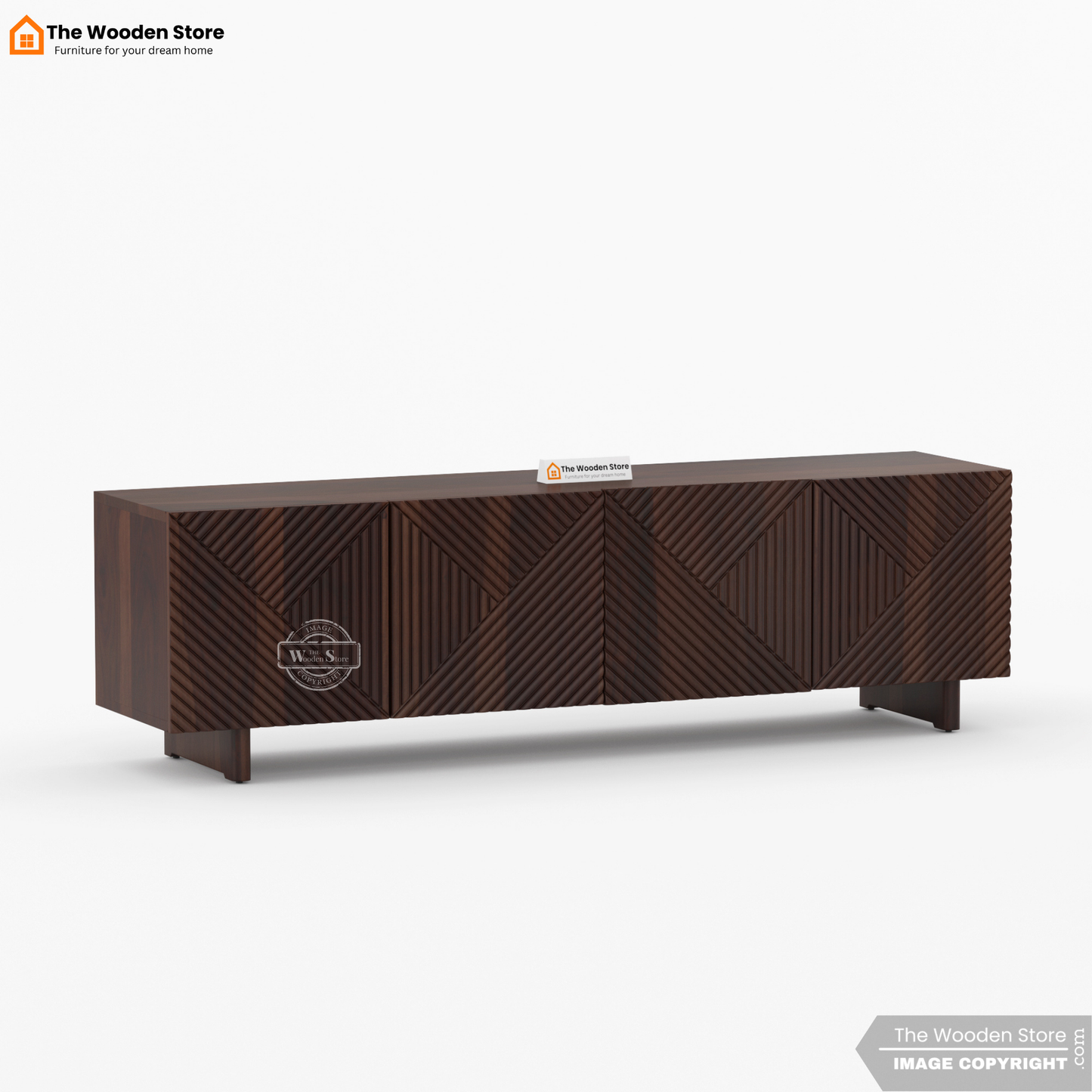 Bria Tv Unit (Walnut Finish)