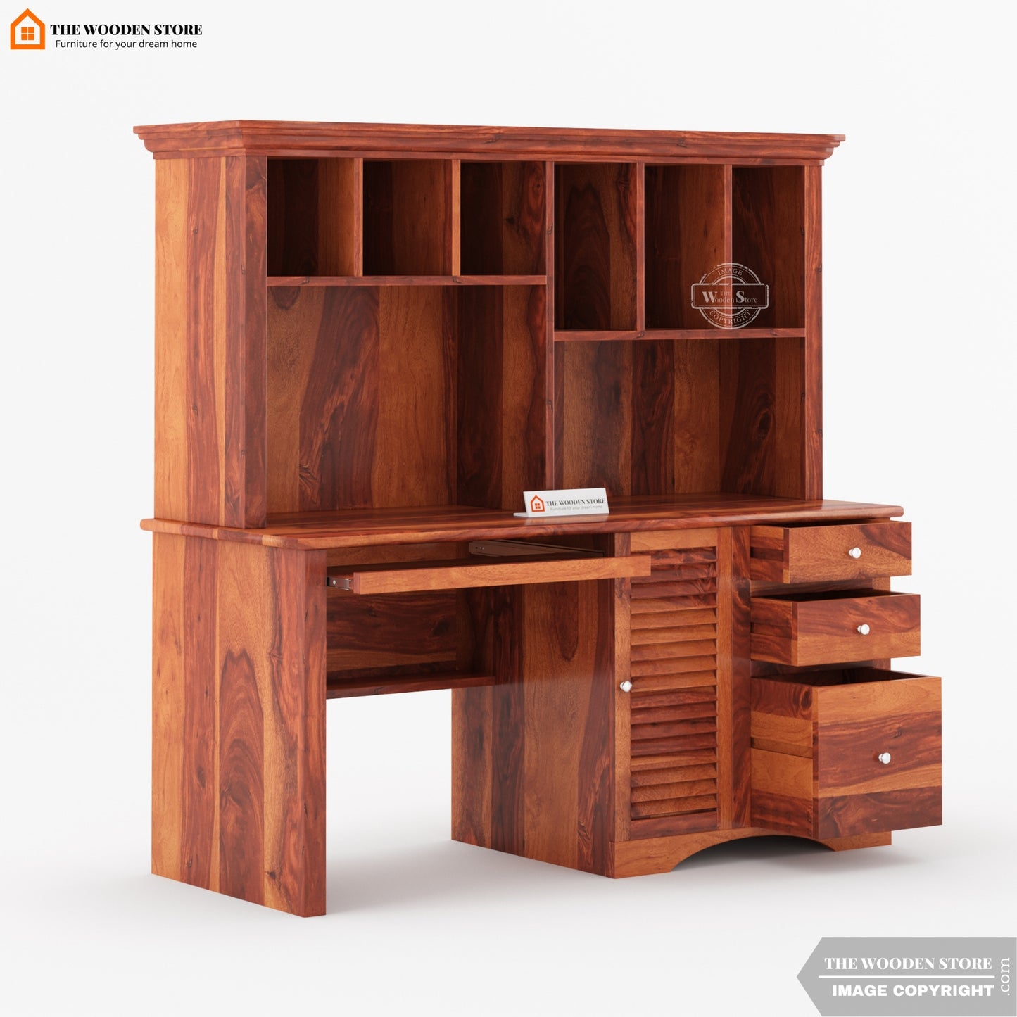 Octave Study Table (Honey Finish)