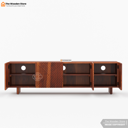 Bria Tv Unit (Honey Finish)