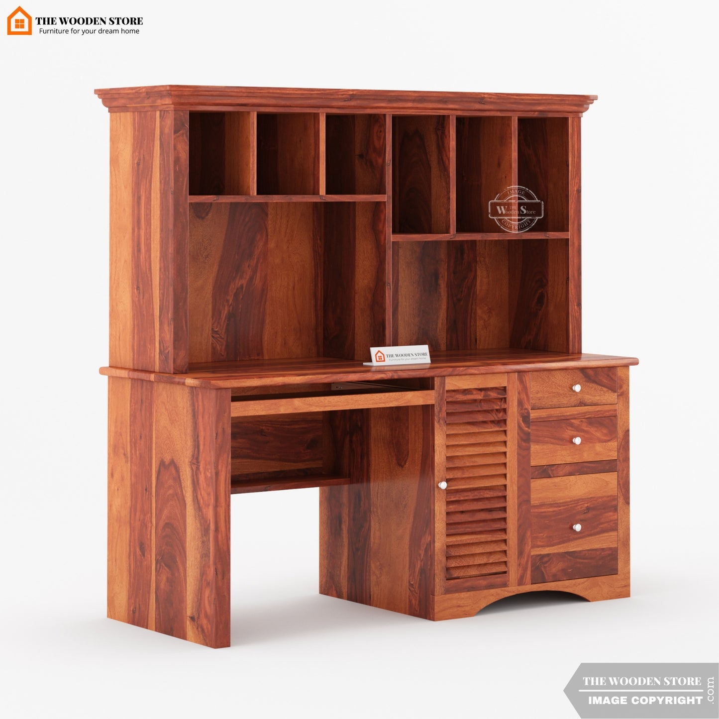 Octave Study Table (Honey Finish)