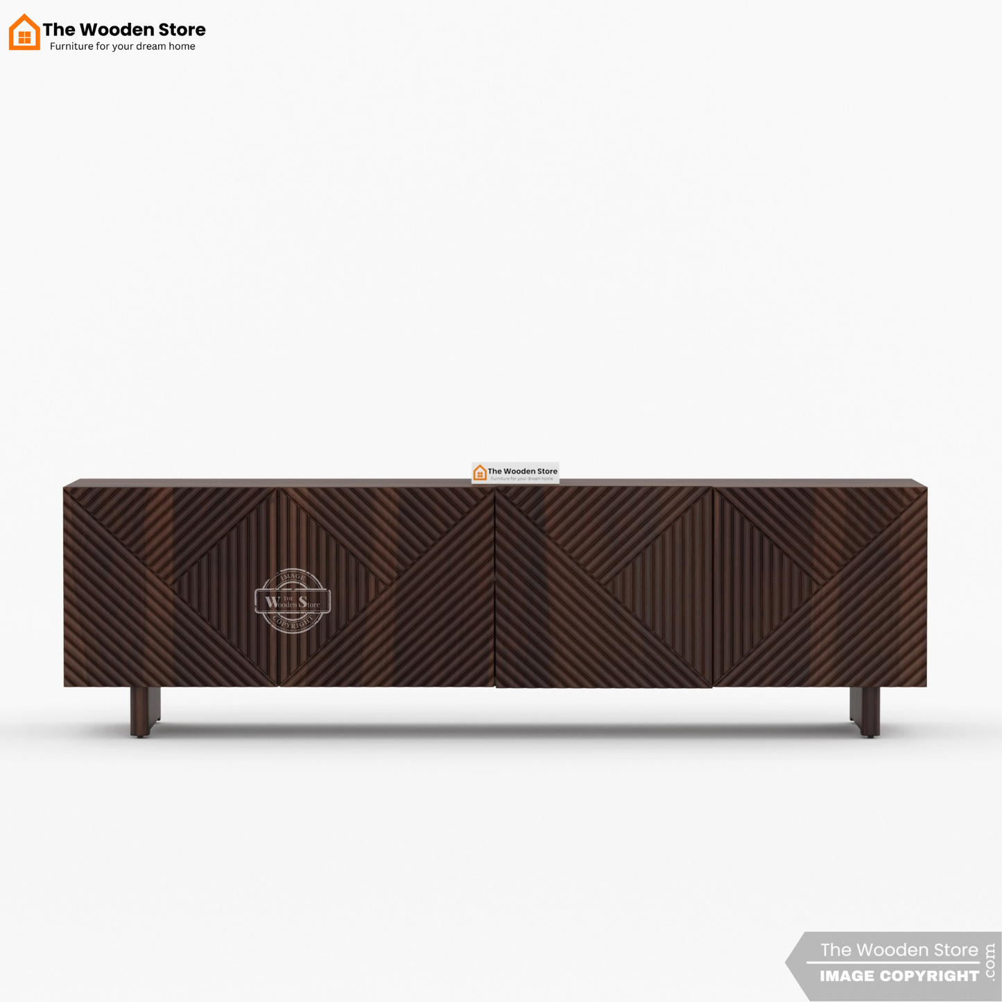 Bria Tv Unit (Walnut Finish)