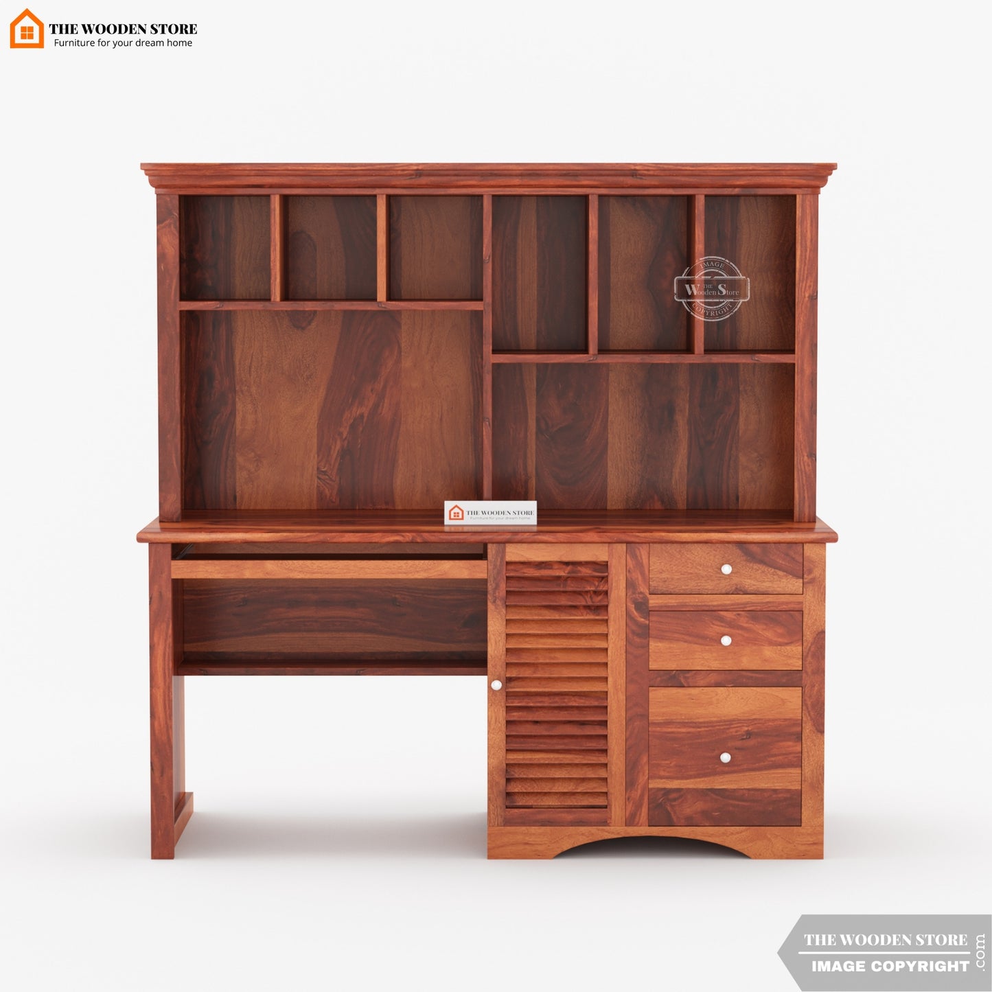 Octave Study Table (Honey Finish)