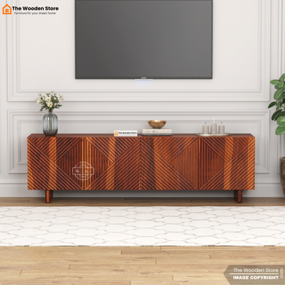 Bria Tv Unit (Honey Finish)