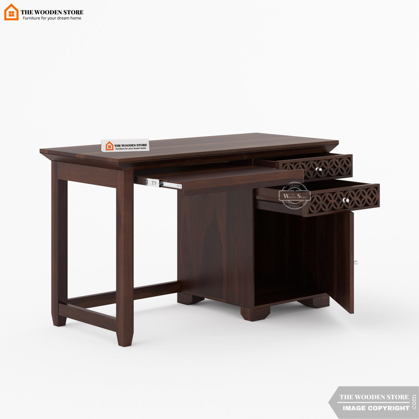 Daffy Study Table (Walnut Finish)