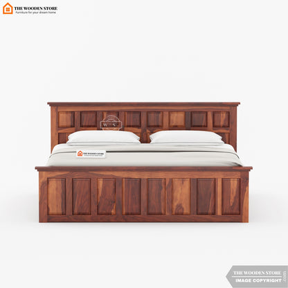 Paloma Bed without Storage (Queen Size, Honey Finish)