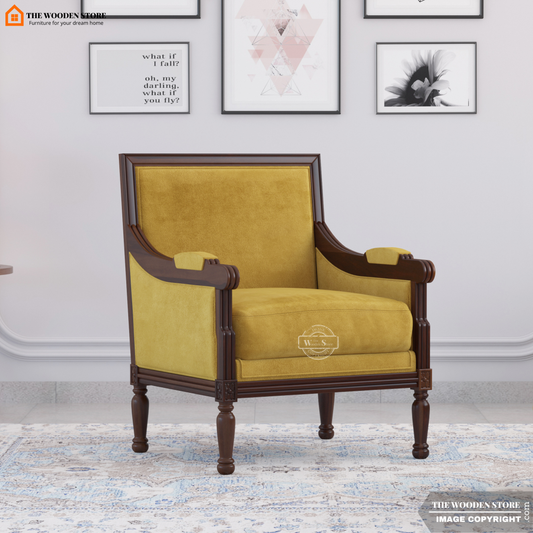 Arvex Lounge Chair (Orange Gold)
