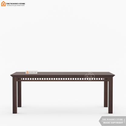 Donald 8 Seater Dining Set (Walnut Finish)