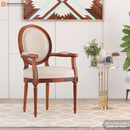 Louis Arm Chair (Soft Vanilla)