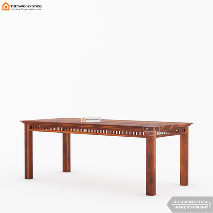 Donald 8 Seater Dining Set (Honey Finish)