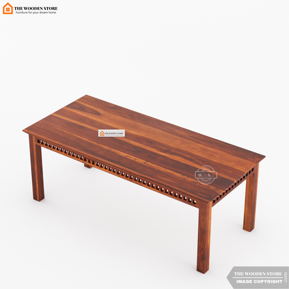 Donald 8 Seater Dining Set (Honey Finish)